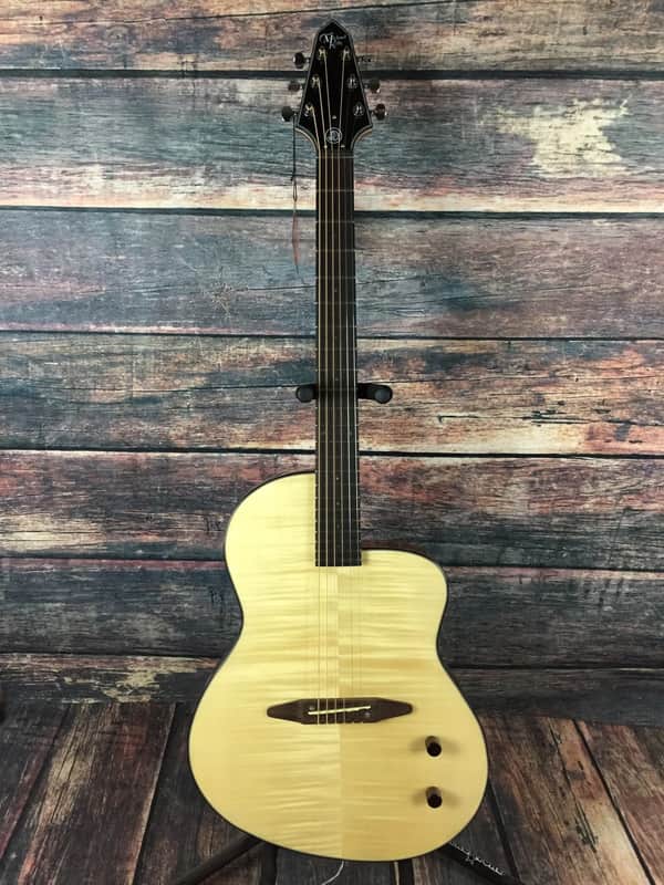Michael Rick Turner S6 Acoustic Electric Guitar - Flamed Natural - Guitar Only image 1