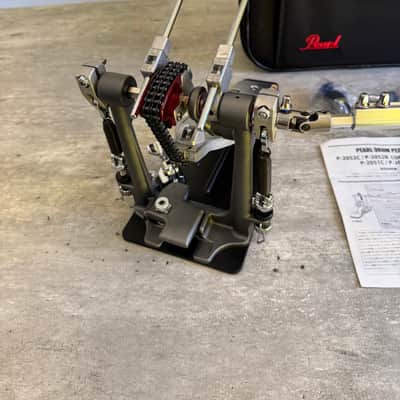 Pearl P2052C Eliminator Redline Chain-Drive Double Bass Drum Pedal 2010s - Silver / Black / Red image 7