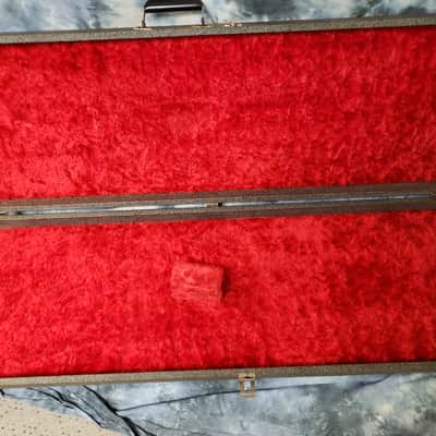 1964 Danelectro Made Silvertone Model 1444 U1 Black Short Scale Bass Guitar Orig Hard Shell Case image 18