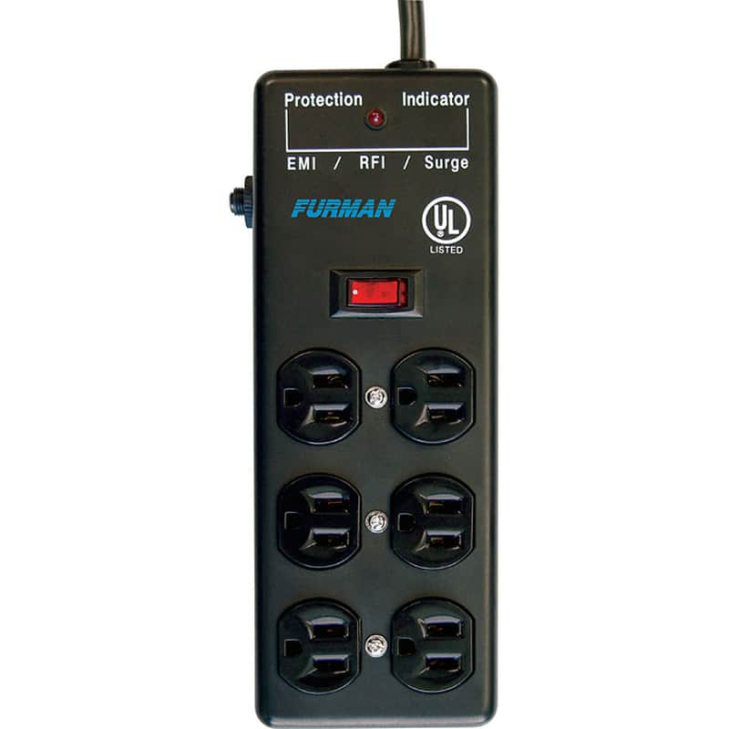 Furman SS-6B Pro Surge Supressor 6-Outlet Power Strip w/15' Cord image 1