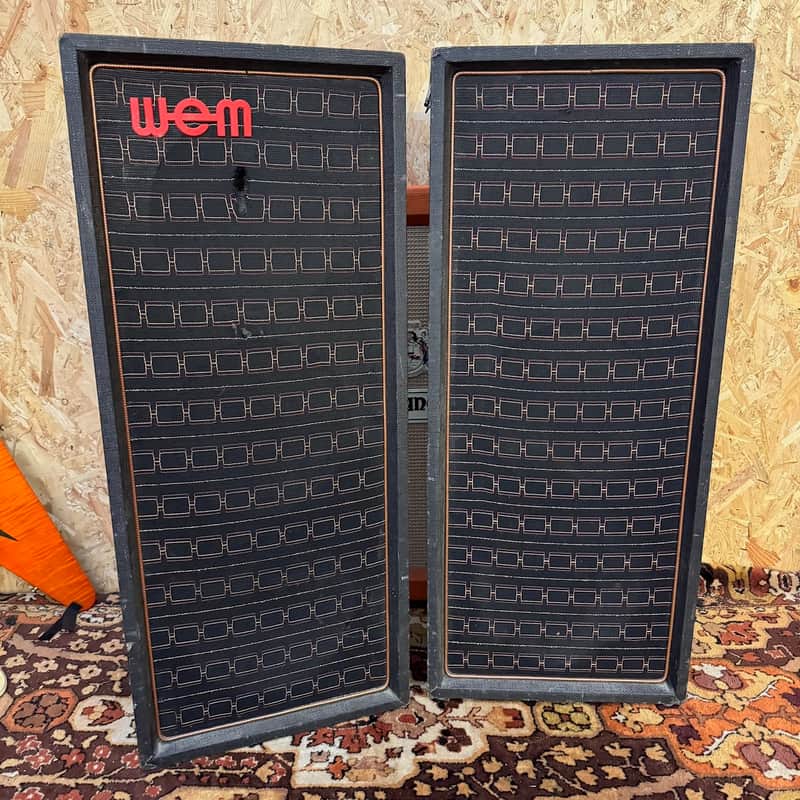 Vintage 1960s WEM Watkins 3x10 Amplifier PA Clip Columns Cabinets w Elac 10N/106 image 1