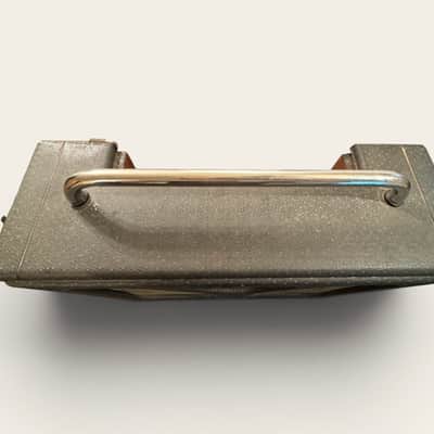 Empty Vintage 1956 Gretsch Model 6163 "Executive" Cabinet Shell – Snowflake Gray (Serial #X90039) image 2