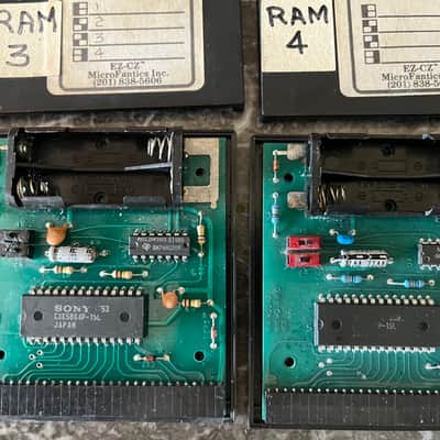 Vintage Casio CZ Synth Lot: RA-3 and 4x EZCZ cartridges image 4