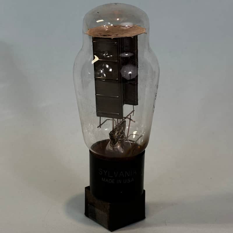 1953 Sylvania 5U4G Vintage 1950s Black Plate USA Rectifier Tube! T524 image 1