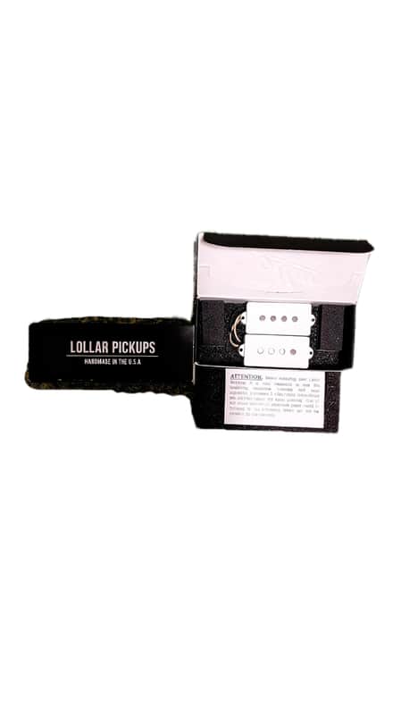 Lollar P Bass Split-Coil Pickup Set – White Covers (Brand New / Never Installed) image 1