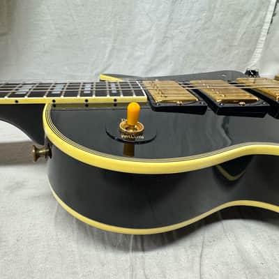 Gibson Custom Shop LPB-3 lpb3 Les Paul Custom Guitar with COA + Case - Ebony / Black image 20