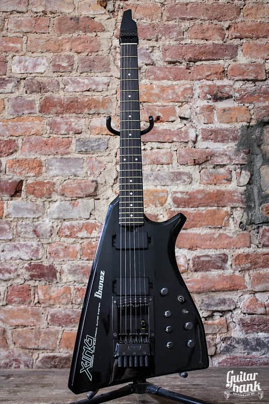 Rare Vintage Japan Ibanez Xing Synthesizer IMG2010 midi Synth Guitar 1986 Black image 1