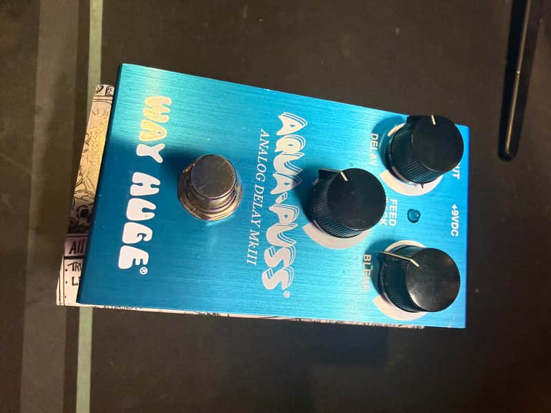 Way Huge Way Huge Smalls Aqua Puss Analog Delay Pedal 2021 - Blue image 1