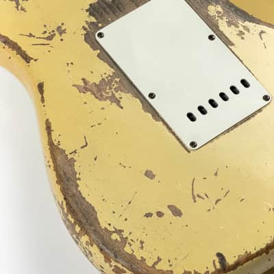 Fender CUSTOM SHOP STRATOCASTER 59 HEAVY RELIC RW V / TODD KRAUSE 2020 - Vintage White Heavy Relic image 18