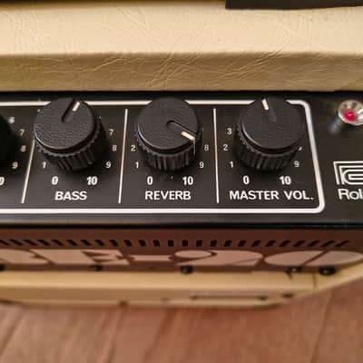 Roland CUBE-20 First Generation 1978, Spring Reverb, Cream / White-blonde image 9