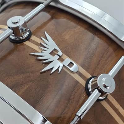 Used Hendrix Archetype Walnut Stave Snare Drum 14x6 w/Maple Inlays - Very Good image 6