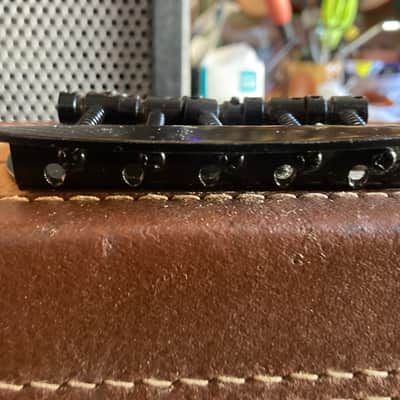 Unknown Music Man Style 5 String Bass Bridge - Black image 3