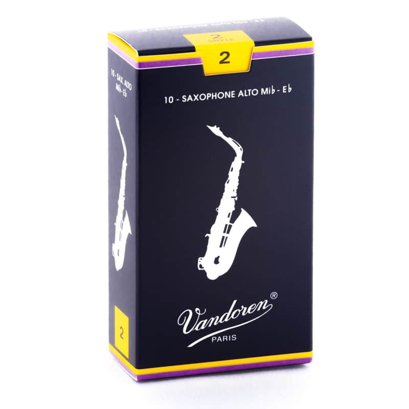 Vandoren SR212 Traditional Eb Alto Sax Reeds - Strength 2 (Box of 10) image 1