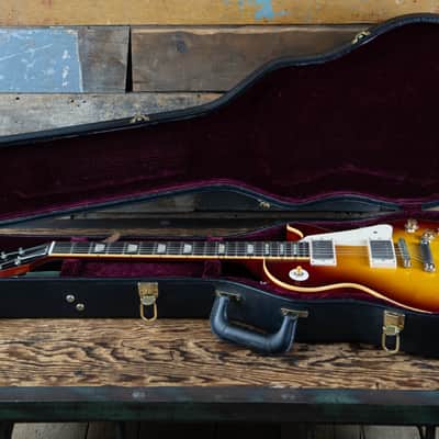 2010 Gibson Les Paul R8 1958 Reissue Plain Top Sunburst image 15