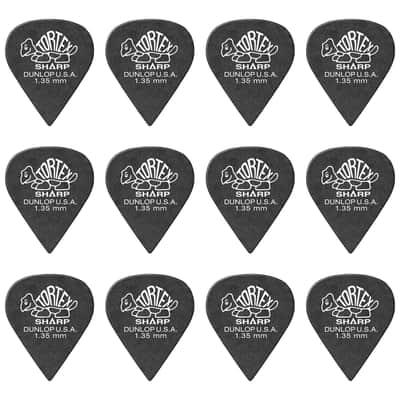 412P135 Tortex Sharp 1,35mm Sachet de 12 Dunlop image 1