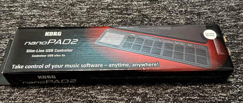 Korg nanoPAD2 Slimline USB MIDI Drum Pad Controller 2011 - Present - Black imagen 1