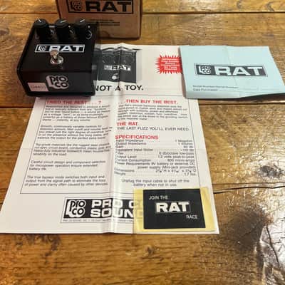 ProCo RAT 1987 Vintage LM308 Chip Collector Grade Black image 6