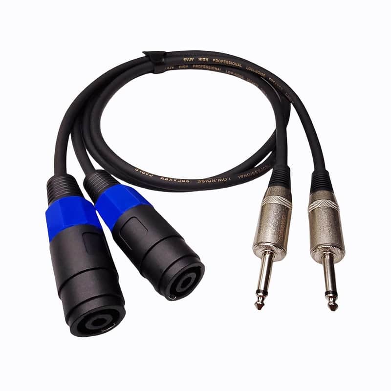 Speakon Wire To 1/4 Speaker Cable, Speakon To 1/4 Adapter, 3.3 Feet 12Awg Ts Speakon Connector With Twist Lock (2-Packs) image 1