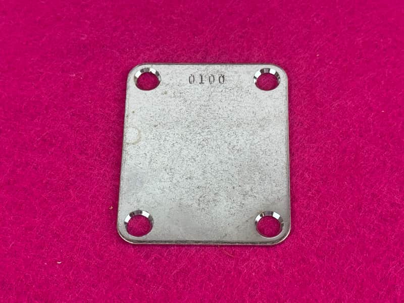 GVT Vintage Hysteric Guitar Parts Aged Pre-CBS 50’s Serial No. vintage Style Replacement Neckplate - Aged - Aged image 1