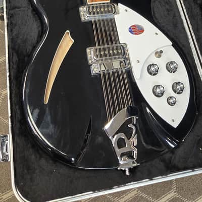 Rickenbacker 360/12 C63 Fireglo Black with hard case image 8