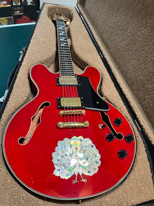 Antonio Tsai ES-335 Early 2000's - RED with inlay image 1