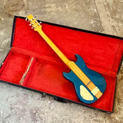 Aria Pro II Tri-Sound TS-500 1980 - Teal neck thru original vintage MIJ Japan image 8