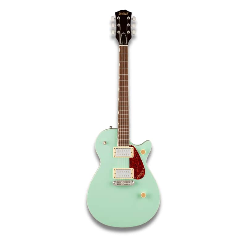 Gretsch Streamliner Jet Club Single-Cut 6-String Right-Handed Electric Guitar with Wraparound Tailpiece, Nato Body and Laurel Fingerboard (Mint Metallic) image 1