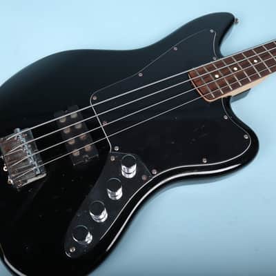 Squier Vintage Modified Jaguar Electric Active Bass Guitar Special Black image 8