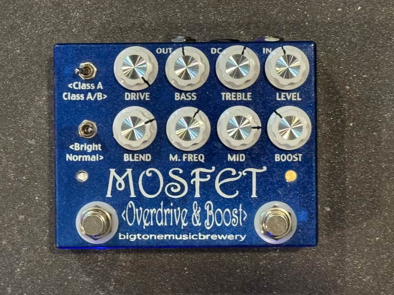Big Tone Music Brewery MOSFET Overdrive 2010s - Blue image 1