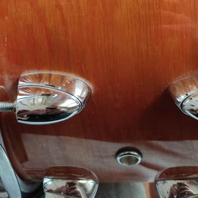 14x7 Yamaha Oak custom snare in Honey Amber image 7
