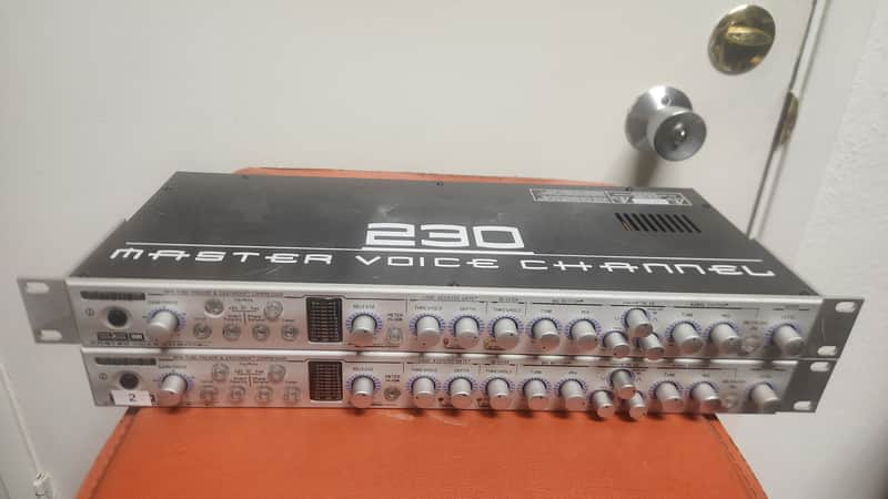 Pair of Aphex 230 Tube Mic PreAmp Microphone PreAmplifier Pre Amp Amplifiers image 1