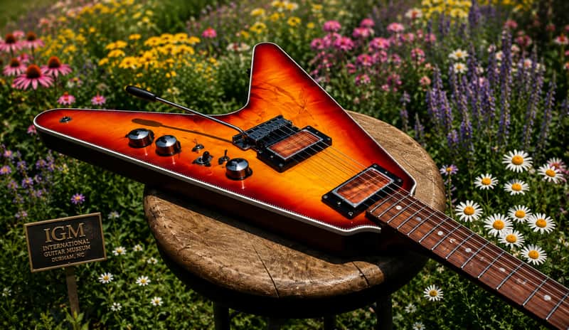 O'VADKA FLYING V 1993  with Stratocaster sound and feel. Only one. Incredible sound. Museum specimen guitar. image 1