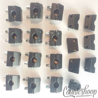 Gibraltar Memory Locks 16x Parts Black Stand/Mount Clamps Brackets 13 w/ T-Rods image 1
