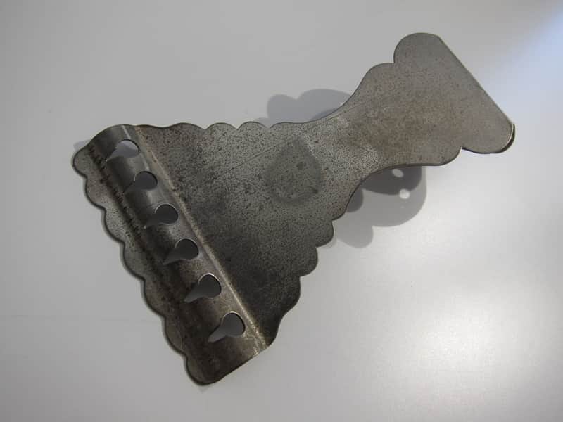 Kay Flat Top Guitar Tailpiece Authentic Vintage Part Circa-1950s-1960s-Chrome image 1