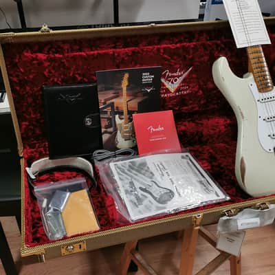 Fender Custom Shop S24 Fat 54 Stratocaster - Maple Fingerboard, Aged India Ivory image 13