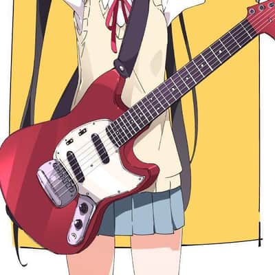 🎻K-on! guitar 🎻 中野梓 輕音少女 NAKANO AZUSA K on けいおん 結他Official Jazz master Cobain Anime guitar。Cosplay Houkago Tea Time HTT ‘69 Reissue Mustang in Candy Apple Red Fender Japan 秋山澪。🪴🌸👱🏻♀️🌟 image 14