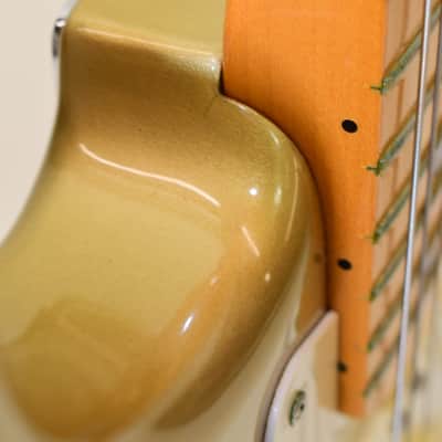 2007 Fender Classic Player '50s Stratocaster Electric Guitar, Maple Fingerboard, Shoreline Gold image 11