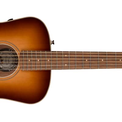 Fender Malibu Classic, all solid Electric acoustic guitar, Aged Cognac Burst image 1