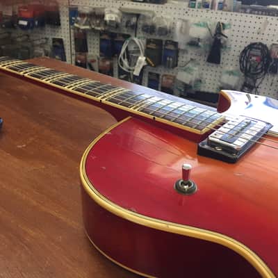 Rare 1966 Hofner President Cherry Sunburst Vintage image 8