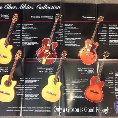 Gibson-'93 Gibson Chet Atkins Collection catalog/ Bret Michaels poster image 1