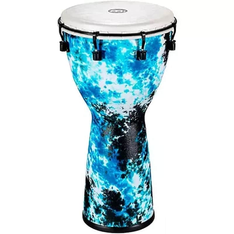 Meinl Percussion Alpine Series Djembe - Galactic Blue Tie Dye image 1