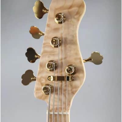 Gold String Retainer Bass Head 4 String Retainer Bass Guitar String Tree Bass String Guide with Mounting Screws image 3