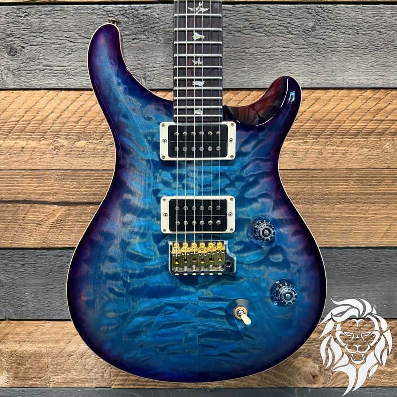 PRS Wood Library Custom 24 Quilt Top Violet Blue Burst 0360485