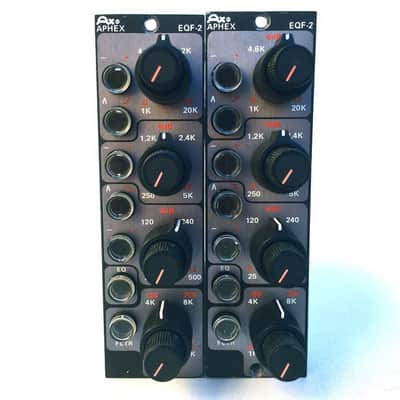 VINTAGE 1980s APHEX EQF-2 PARAMETRIC EQUALIZER PAIR 500 SERIES EQ