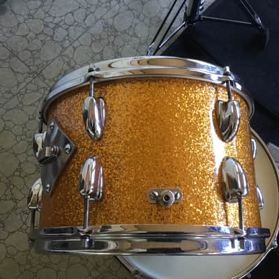 Slingerland 12x8 tom 60’s - Gold sparkle image 2
