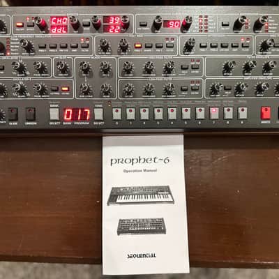 Sequential Prophet-6 Desktop 6-Voice Polyphonic Synthesizer 2018 - 2020 - Black with Wood Sides image 1