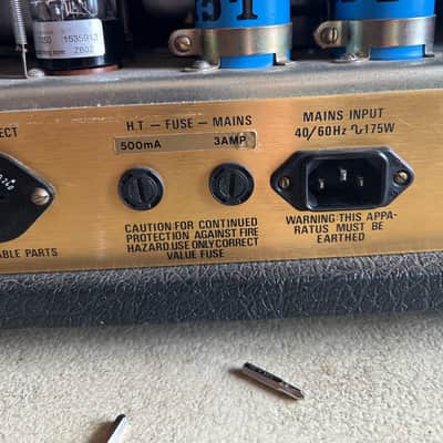 Marshall JCM 800 Lead Series Model 2205 2-Channel 50-Watt Head 1982 - 1989 - Black image 3