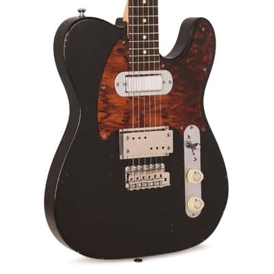 Waterslide T-Style Coodercaster Aged Black Nitro w/ Lollar Lap Steel & Mini Broiler Pickups (Serial #4302026) image 1