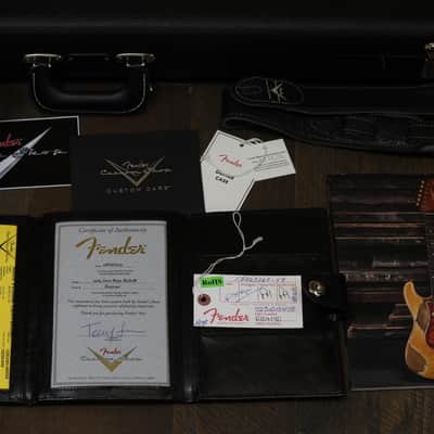 2020 Fender Custom Shop 1964 Jazz Bass Electric Bass Relic Black + COA OHSC image 2