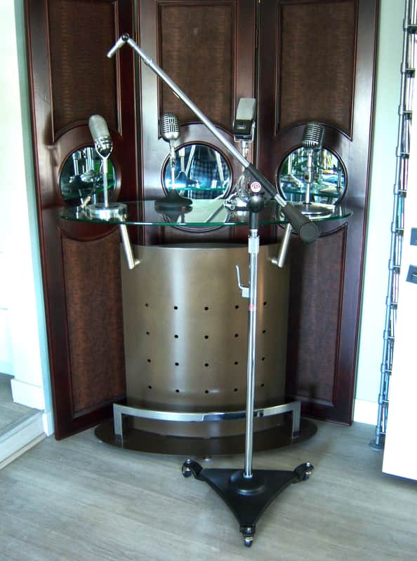 Vintage rare 1960's Atlas Sound BS-36W "Professional" Chrome floor stand w boom arm SW1 and CH1 accessories MS25 MS10C MS12C # 1 image 1